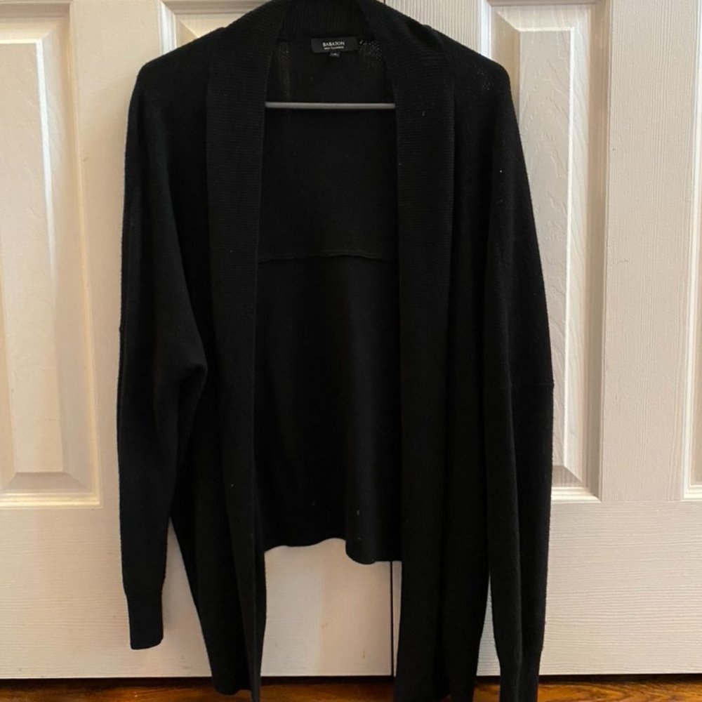 Babaton cashmere black cardigan